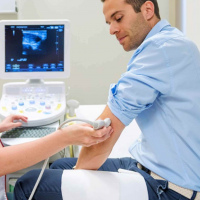 Ecografia articular de codo. 881613. Idime